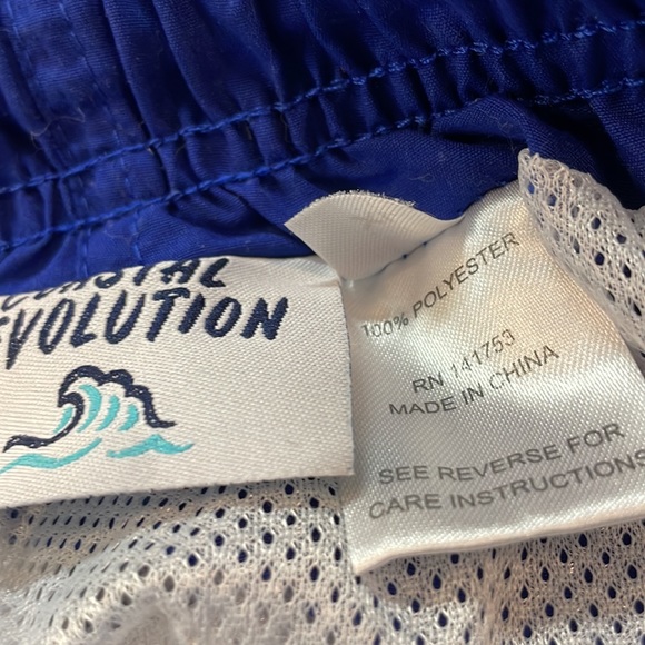 Coastal Revolution Blue Swimming Trunks - Picture 5 of 7